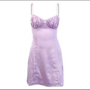 lace-up back spaghetti strap dress